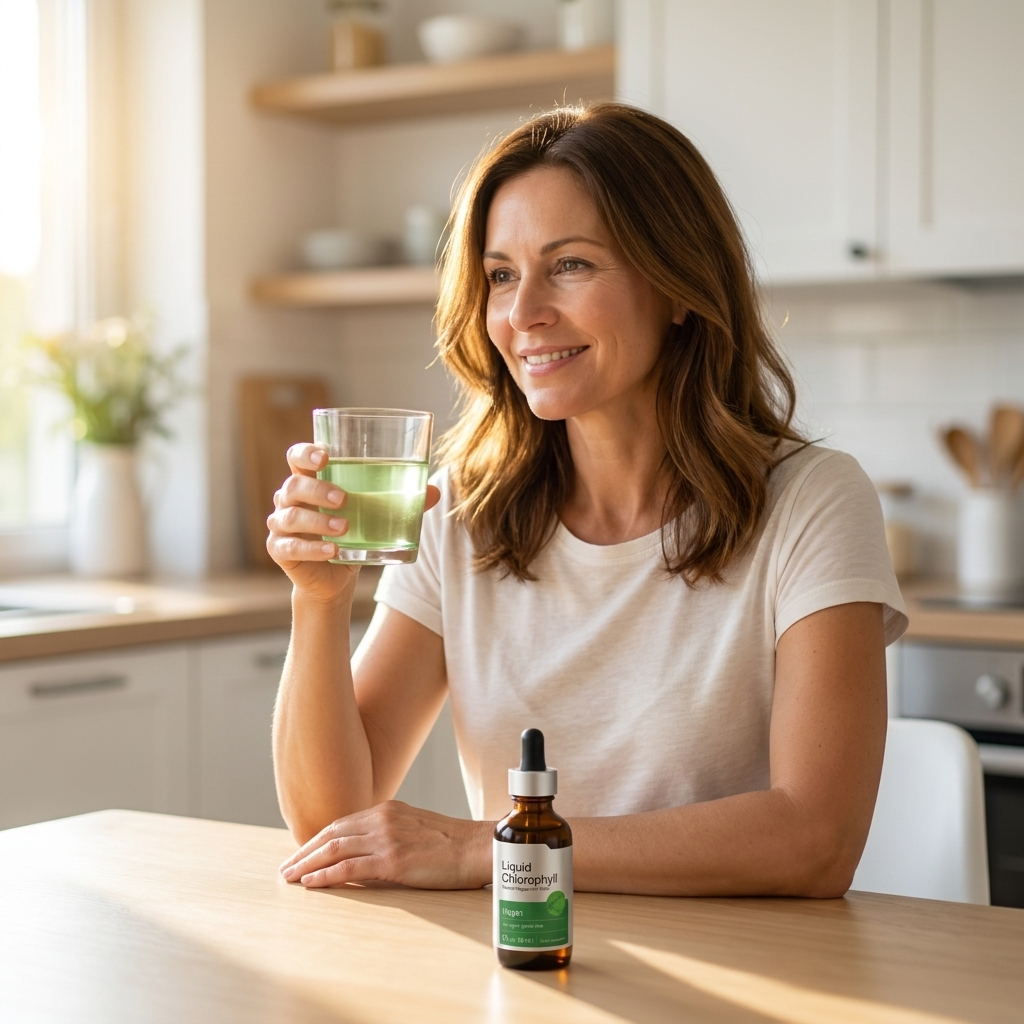 Liquid Chlorophyll Drops - Lifestyle